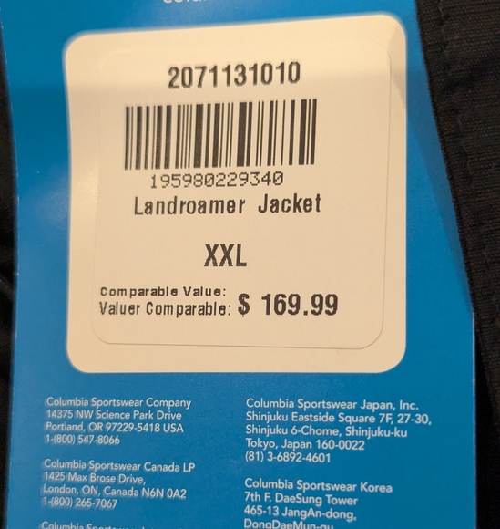 Columbia Men's Landroamer II Jacket Black Men's XXL, NWT - Picture 13 of 13